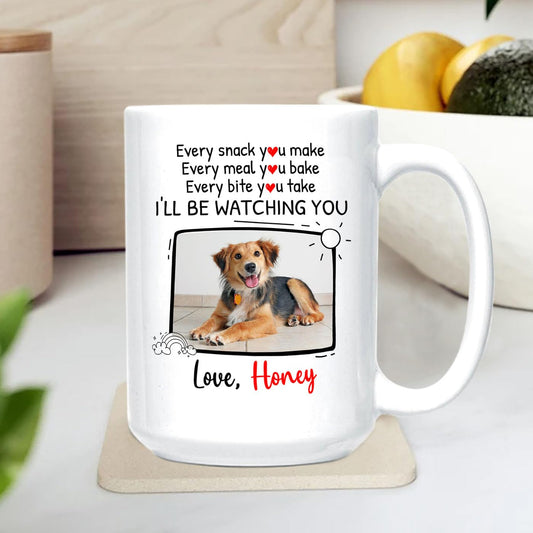 Personalized Dogs Name Photo For Dog Dad Mom | Ceramic Coffee Mug | Father's Day Gift | Stylish Printed Design | Tea & Coffee Cup | 11oz