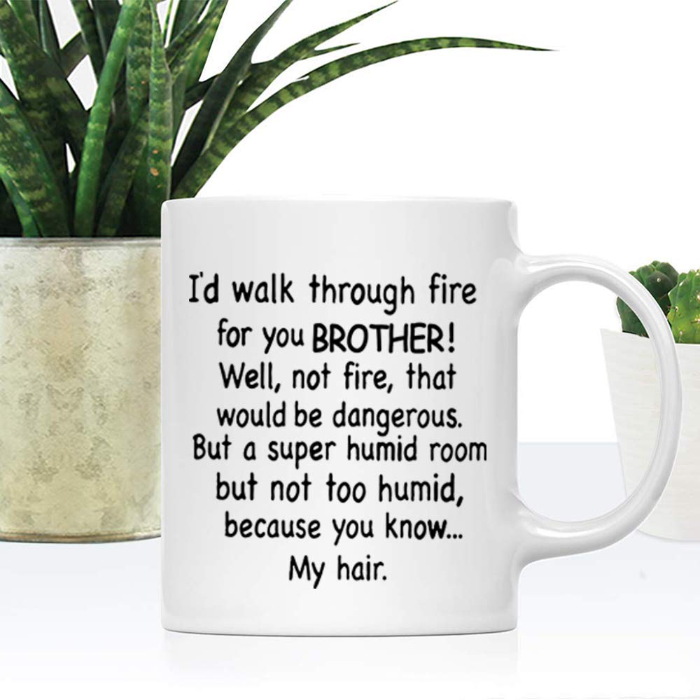 Funny Brother | Ceramic Coffee Mug | Father's Day Gift | Stylish Printed Design | Tea & Coffee Cup | 11oz
