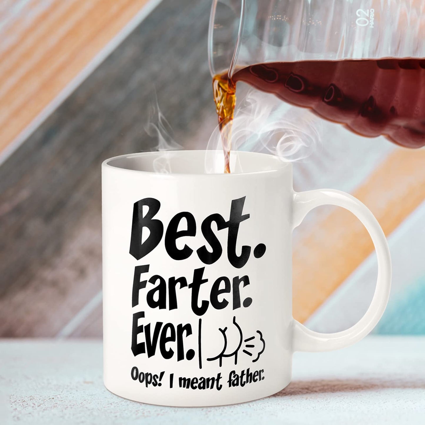 Funny for Husband Dad Him from Daughter Son Kids Wife | Ceramic Coffee Mug | Father's Day Gift | Stylish Printed Design | Tea & Coffee Cup | 11oz
