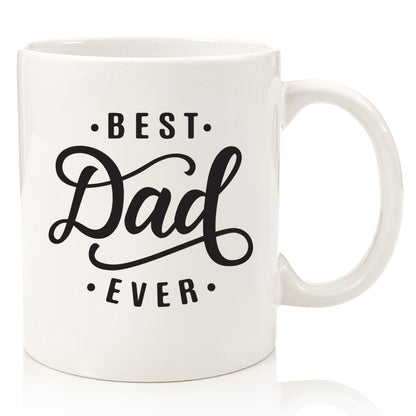 Best Dad Ever | Ceramic Coffee Mug | Father's Day Gift | Stylish Printed Design | Tea & Coffee Cup | 11oz