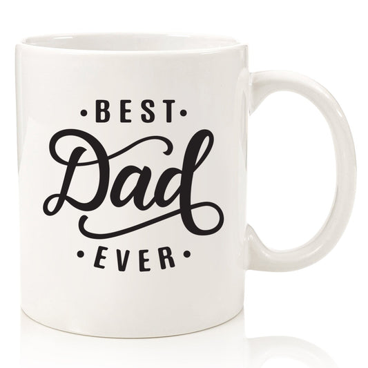 Best Dad Ever | Ceramic Coffee Mug | Father's Day Gift | Stylish Printed Design | Tea & Coffee Cup | 11oz
