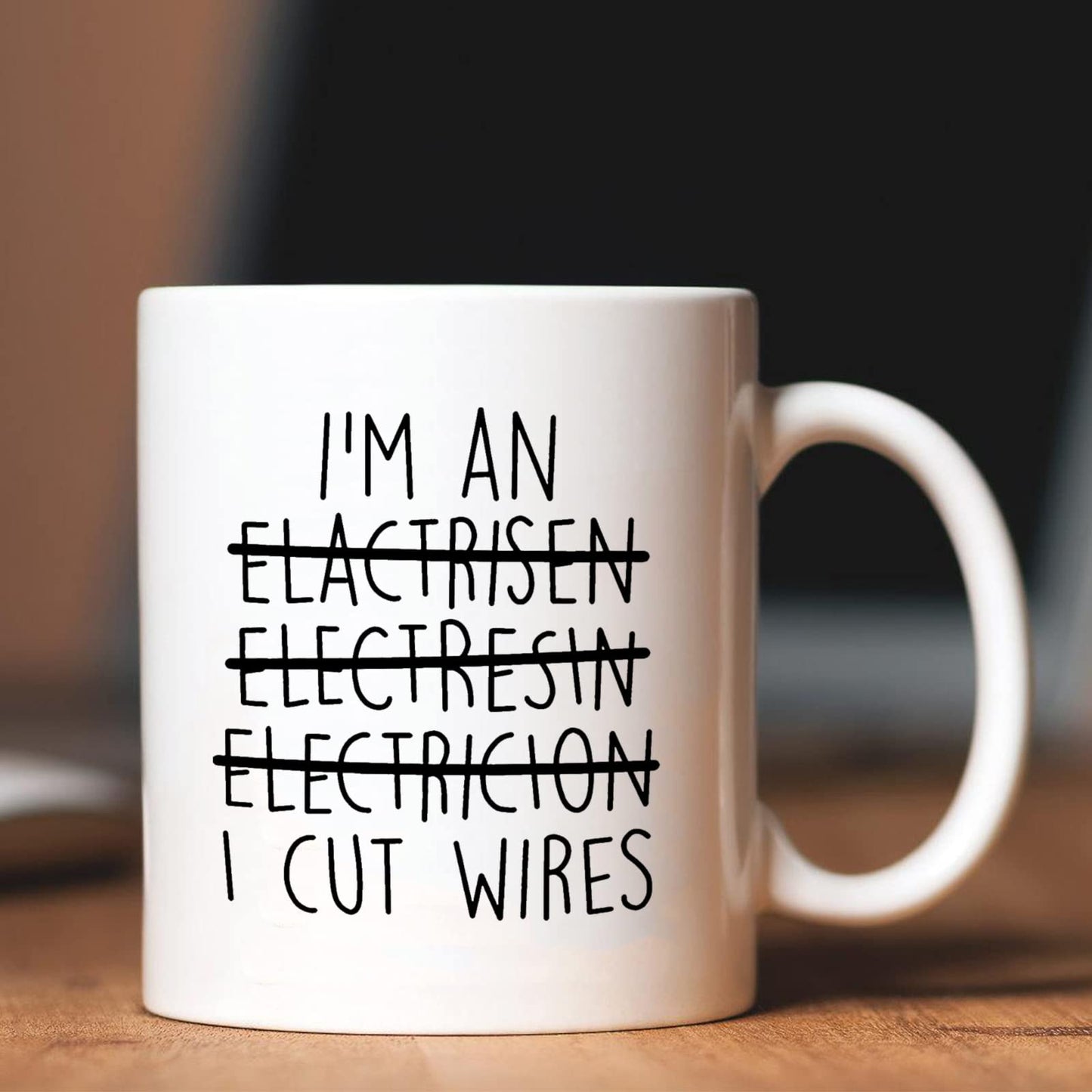 Funny Electrician | Ceramic Coffee Mug | Father's Day Gift | Stylish Printed Design | Tea & Coffee Cup | 11oz