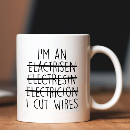 Funny Electrician | Ceramic Coffee Mug | Father's Day Gift | Stylish Printed Design | Tea & Coffee Cup | 11oz
