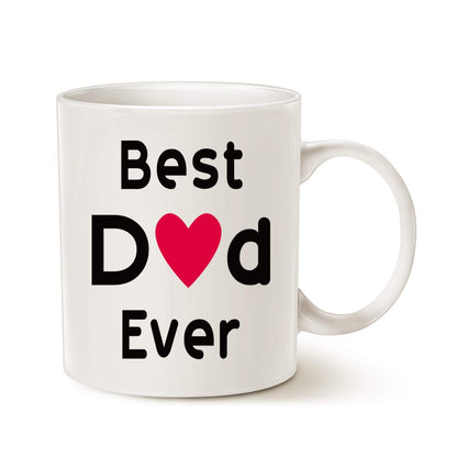 Best Dad | Ceramic Coffee Mug | Father's Day Gift | Stylish Printed Design | Tea & Coffee Cup | 11oz