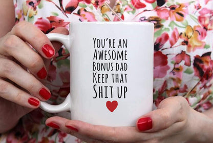 | Ceramic Coffee Mug | Father's Day Gift | Stylish Printed Design | Tea & Coffee Cup | 11oz
