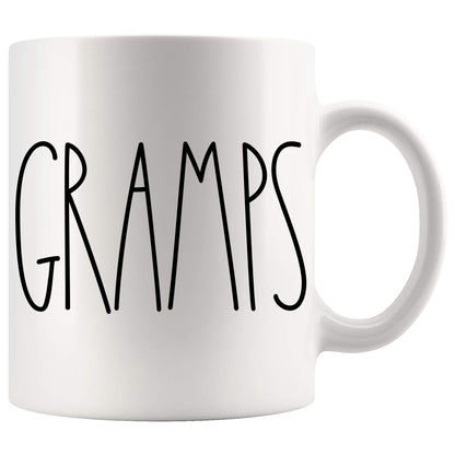 Gramps | Ceramic Coffee Mug | Father's Day Gift | Stylish Printed Design | Tea & Coffee Cup | 11oz