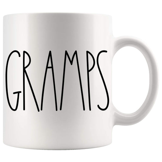 Gramps | Ceramic Coffee Mug | Father's Day Gift | Stylish Printed Design | Tea & Coffee Cup | 11oz