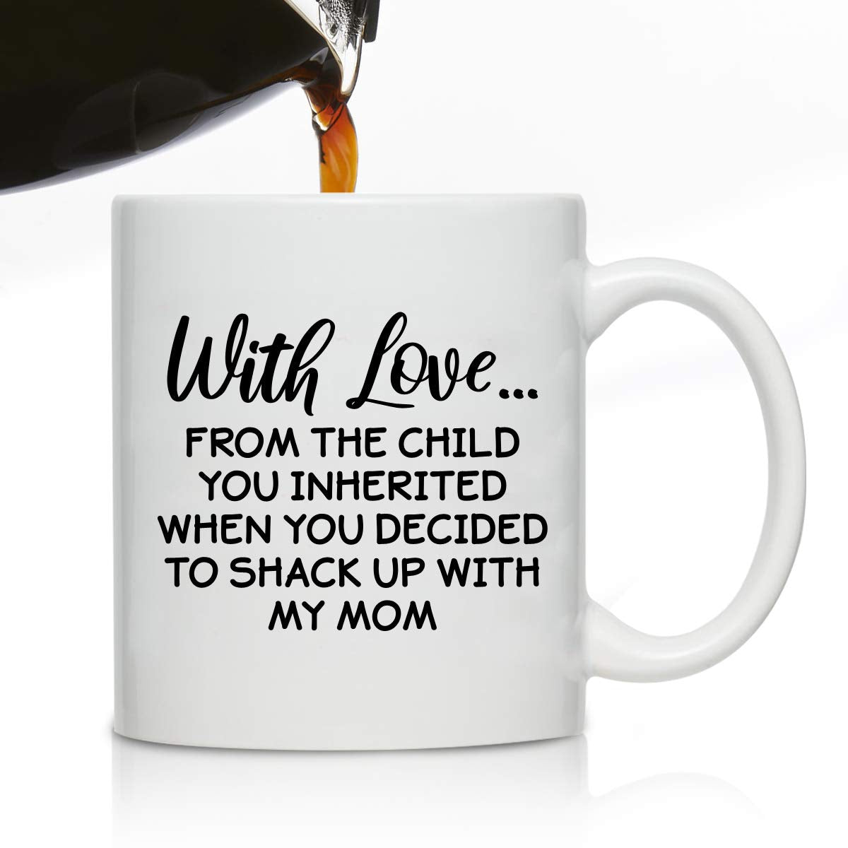 Novelty for Stepdad | Ceramic Coffee Mug | Father's Day Gift | Stylish Printed Design | Tea & Coffee Cup | 11oz