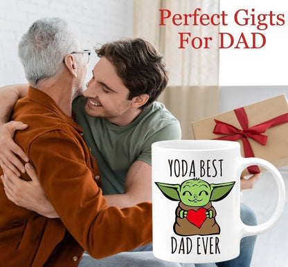 Fathers Day Dad Gifts,Baby Yoda Best Dad Ever Coffee Mug | Ceramic Coffee Mug | Father's Day Gift | Stylish Printed Design | Tea & Coffee Cup | 11oz