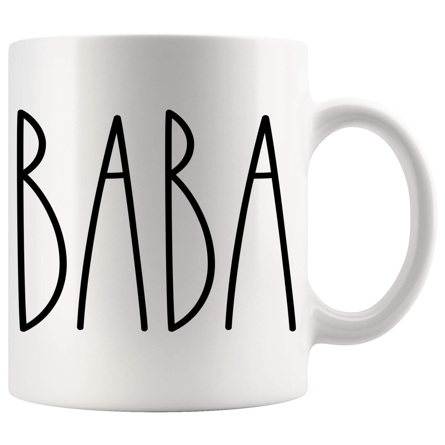 Baba Coffee | Ceramic Coffee Mug | Father's Day Gift | Stylish Printed Design | Tea & Coffee Cup | 11oz