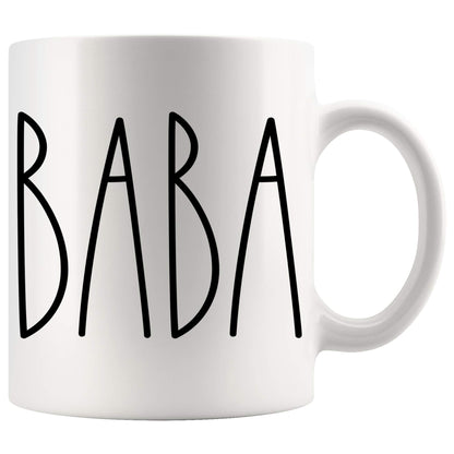 Baba Coffee | Ceramic Coffee Mug | Father's Day Gift | Stylish Printed Design | Tea & Coffee Cup | 11oz