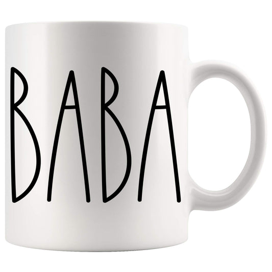 Baba Coffee | Ceramic Coffee Mug | Father's Day Gift | Stylish Printed Design | Tea & Coffee Cup | 11oz