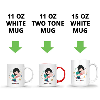 Personalized Our First Together | Ceramic Coffee Mug | Father's Day Gift | Stylish Printed Design | Tea & Coffee Cup | 11oz