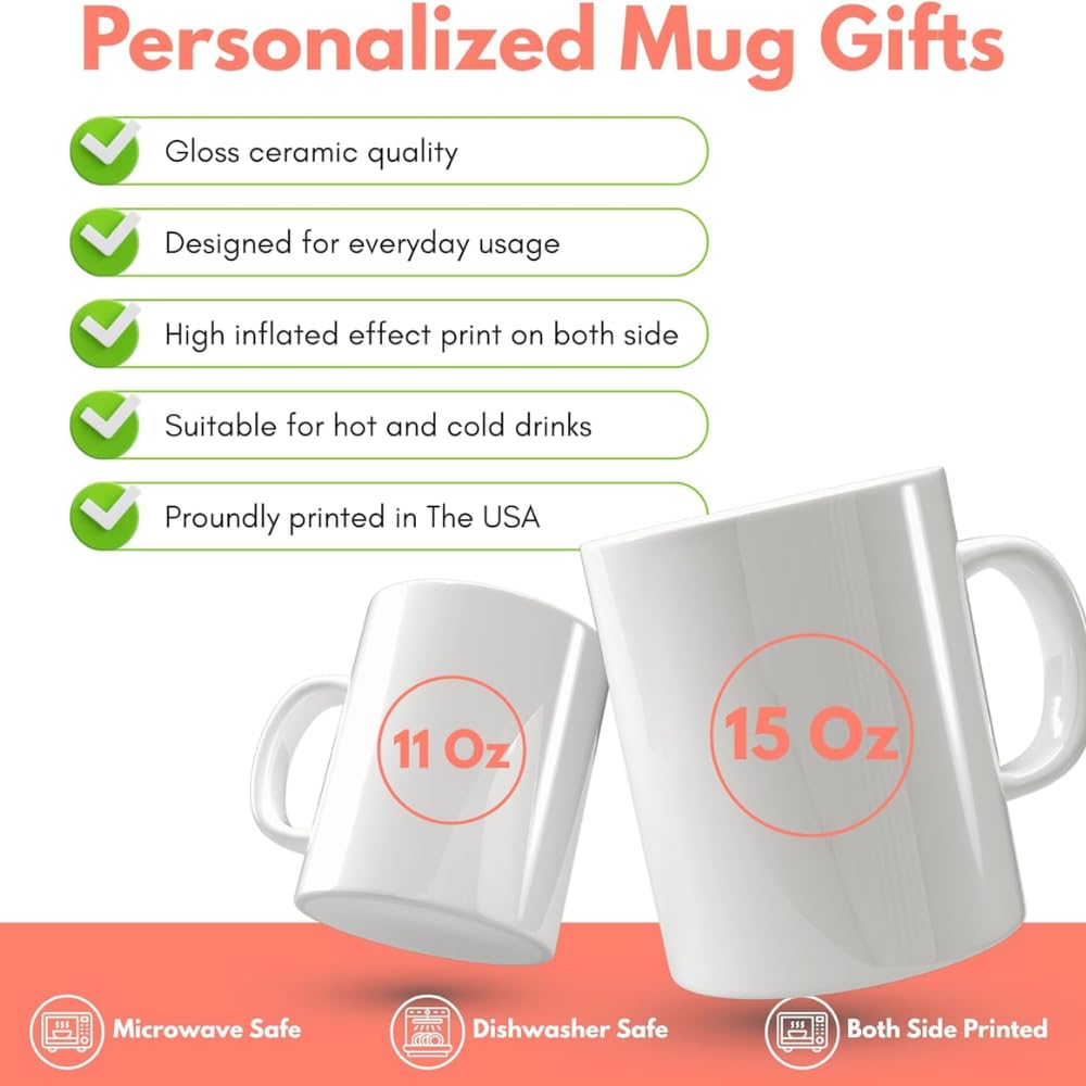 Personalized To My Son From Dad to Son - Customized from Father to Son for | Ceramic Coffee Mug | Father's Day Gift | Stylish Printed Design | Tea & Coffee Cup | 11oz