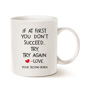 Funny Quote for Mom Dad | Ceramic Coffee Mug | Father's Day Gift | Stylish Printed Design | Tea & Coffee Cup | 11oz