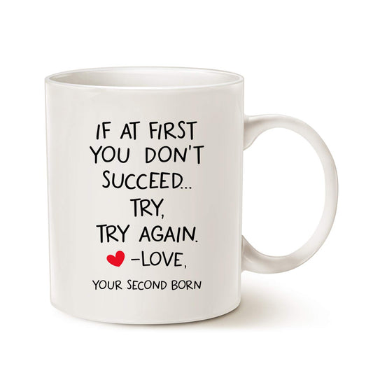 Funny Quote for Mom Dad | Ceramic Coffee Mug | Father's Day Gift | Stylish Printed Design | Tea & Coffee Cup | 11oz