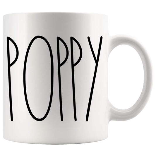 Poppy for //Mother's Day/Father's Day | Ceramic Coffee Mug | Father's Day Gift | Stylish Printed Design | Tea & Coffee Cup | 11oz