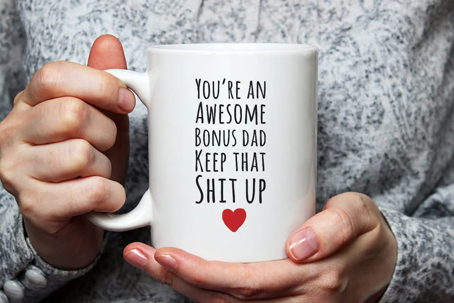 | Ceramic Coffee Mug | Father's Day Gift | Stylish Printed Design | Tea & Coffee Cup | 11oz