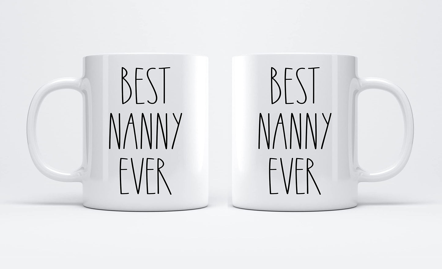 Best Nanny Ever | Ceramic Coffee Mug | Father's Day Gift | Stylish Printed Design | Tea & Coffee Cup | 11oz
