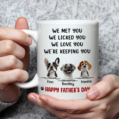 Personalized Dog Dad | Ceramic Coffee Mug | Father's Day Gift | Stylish Printed Design | Tea & Coffee Cup | 11oz