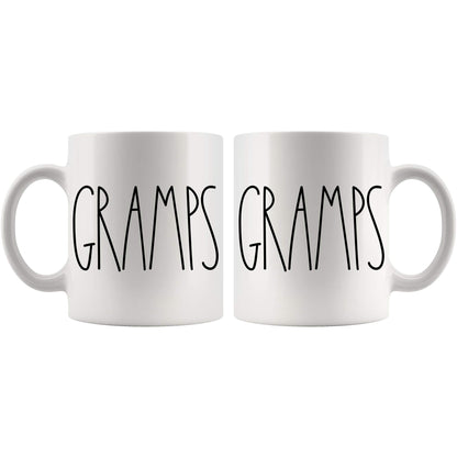 Gramps | Ceramic Coffee Mug | Father's Day Gift | Stylish Printed Design | Tea & Coffee Cup | 11oz