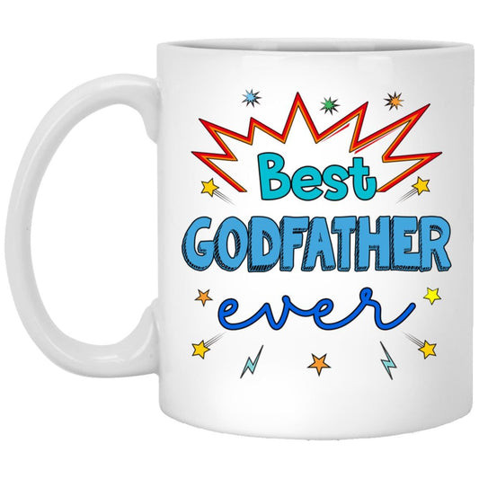 Best Godfather Ever | Ceramic Coffee Mug | Father's Day Gift | Stylish Printed Design | Tea & Coffee Cup | 11oz