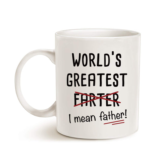 Funny Best Dad | Ceramic Coffee Mug | Father's Day Gift | Stylish Printed Design | Tea & Coffee Cup | 11oz