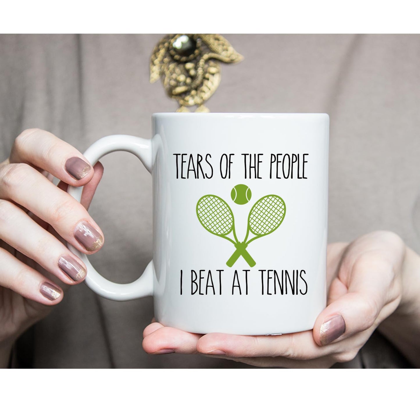 Funny Tennis | Ceramic Coffee Mug | Father's Day Gift | Stylish Printed Design | Tea & Coffee Cup | 11oz