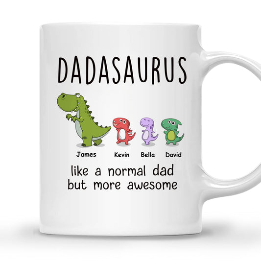Personalized DADASAURUS | Ceramic Coffee Mug | Father's Day Gift | Stylish Printed Design | Tea & Coffee Cup | 11oz