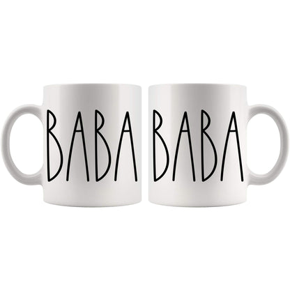 Baba Coffee | Ceramic Coffee Mug | Father's Day Gift | Stylish Printed Design | Tea & Coffee Cup | 11oz