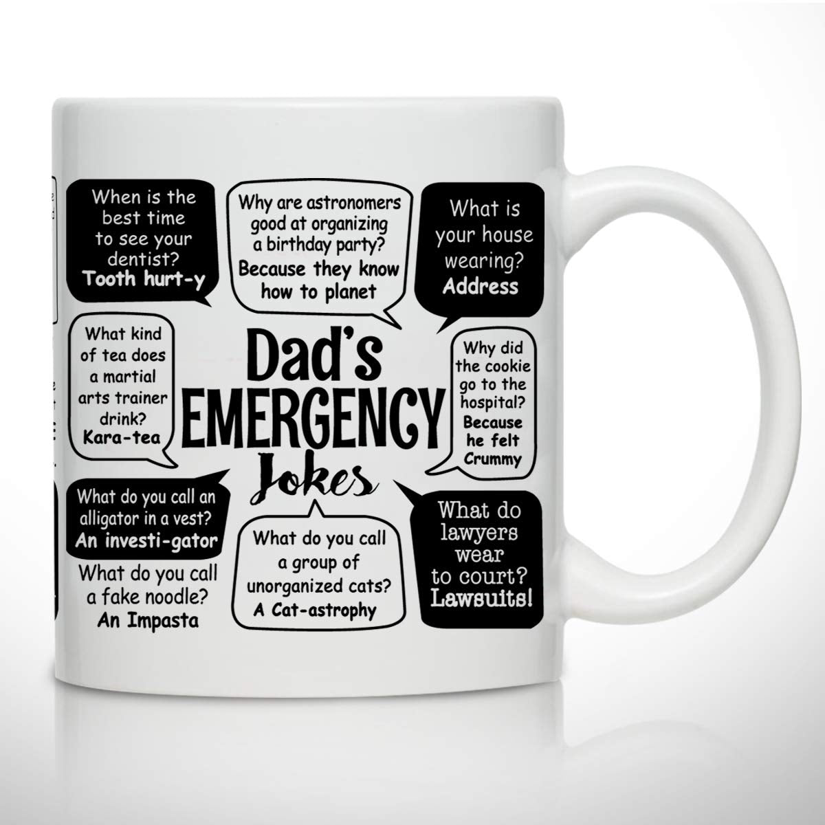 Novelty for Dad | Ceramic Coffee Mug | Father's Day Gift | Stylish Printed Design | Tea & Coffee Cup | 11oz
