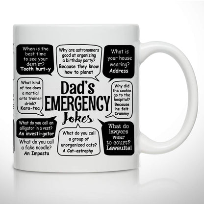 Novelty for Dad | Ceramic Coffee Mug | Father's Day Gift | Stylish Printed Design | Tea & Coffee Cup | 11oz