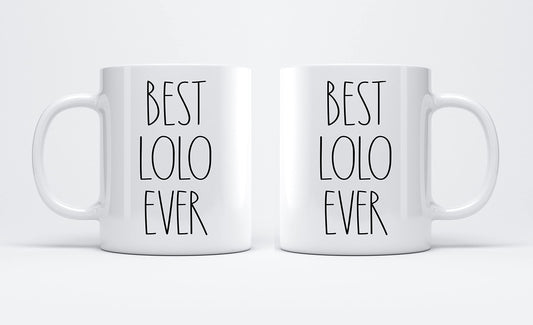 Best Lolo Ever | Ceramic Coffee Mug | Father's Day Gift | Stylish Printed Design | Tea & Coffee Cup | 11oz