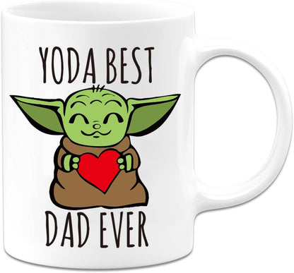 Fathers Day Dad Gifts,Baby Yoda Best Dad Ever Coffee Mug | Ceramic Coffee Mug | Father's Day Gift | Stylish Printed Design | Tea & Coffee Cup | 11oz