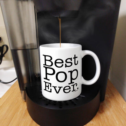 Father's Day for Grandpa Best Pop Ever with Handle | Ceramic Coffee Mug | Father's Day Gift | Stylish Printed Design | Tea & Coffee Cup | 11oz