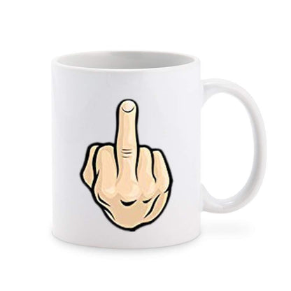 Offensive Middle Finger Mug: Sarcastic Adult Gift