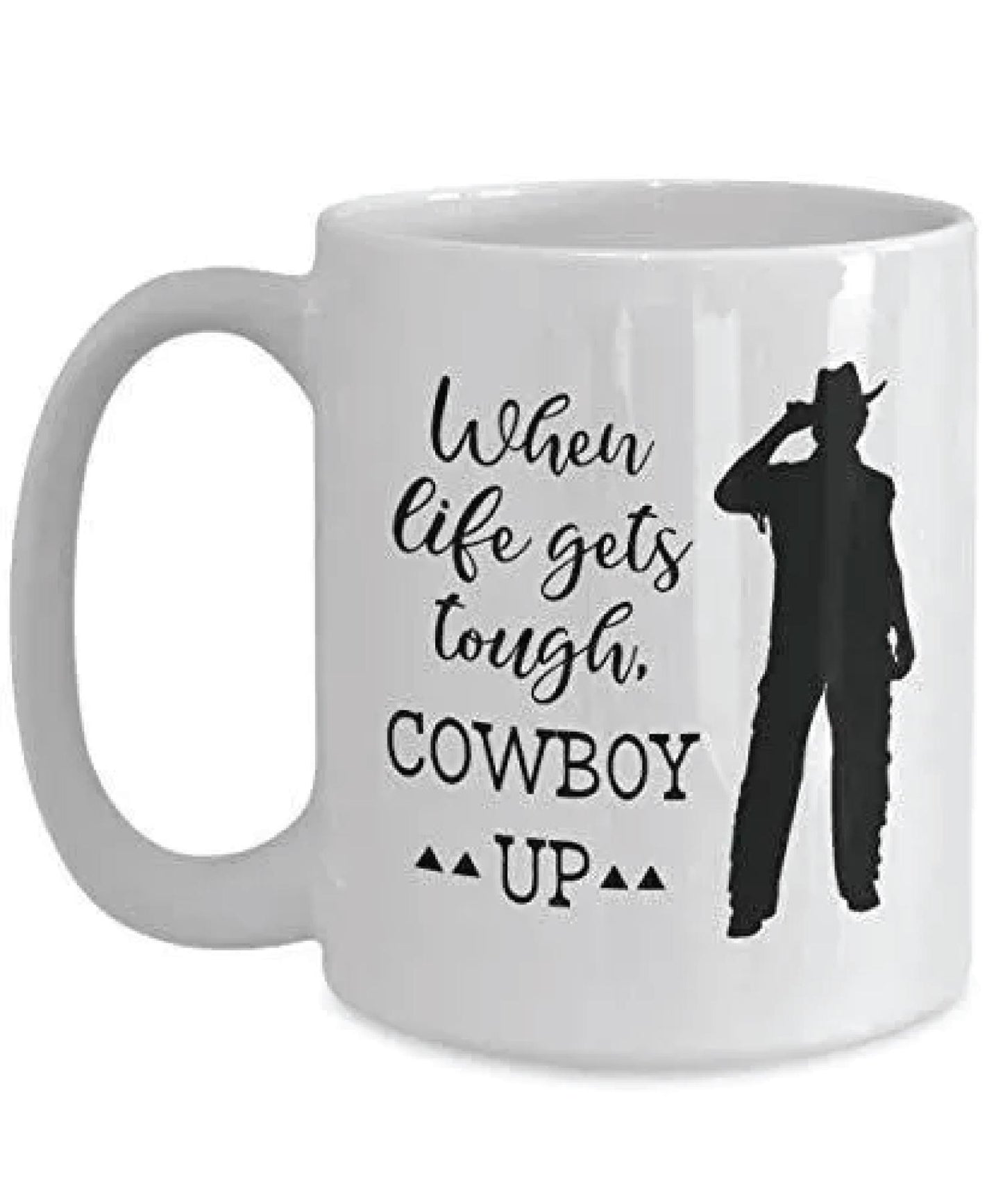 Cowboy Up Coffee Mug: Humorous Novelty Gift, UK Made