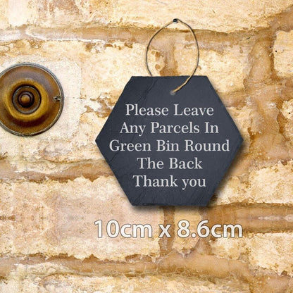 Personalised Slate Plaque Home Door Gate Sign Laser Engraved Stone Wall Art Gift