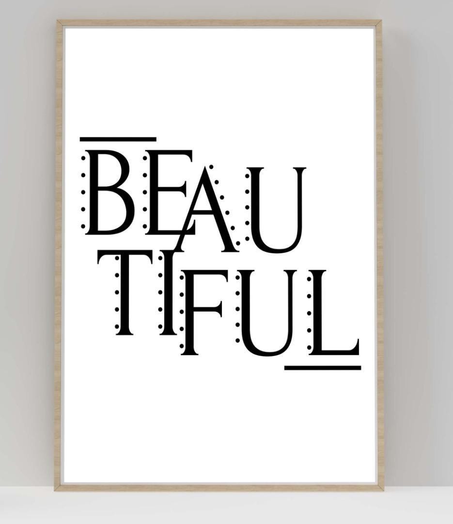 Inspirational Word Art Poster: Motivational Quote Print