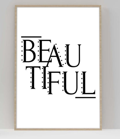 Inspirational Word Art Poster: Motivational Quote Print