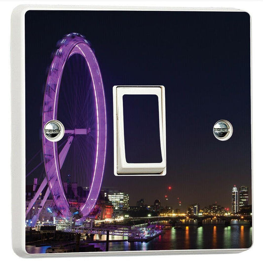 London Eye 3d Light Switch Sticker Cover Vinyl Skin Wall Decal Bedroom Decor