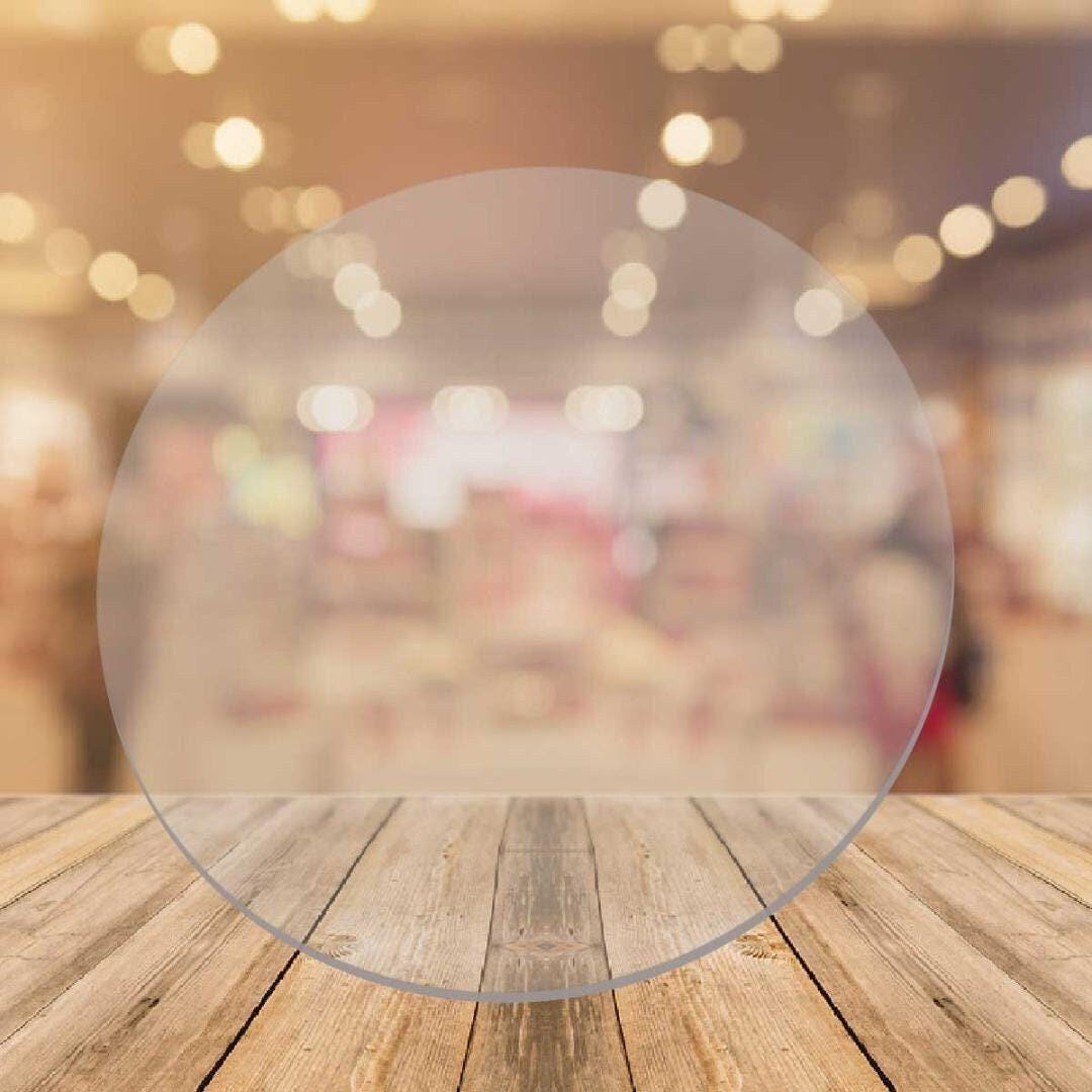 2 Acrylic Round Shape Ganaching Plates Clear Ganache Cake Decorating Board Various Sizes