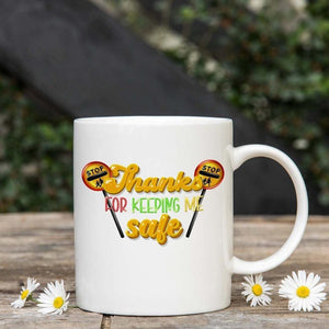 Lollypop Lady Mug And Coaster Gift Set Thanks Keeping Me Safe Coffee Tea Gift