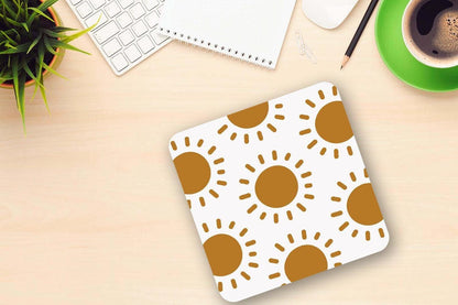 Sun Mug and Coaster Set: Sunrise Doodle Gift