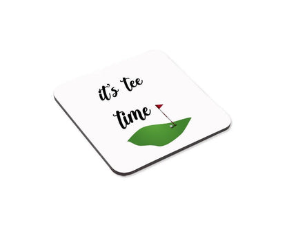 Tee Time Chuckles Humorous Golfers Mug & Coaster Set  Ideal For Birthdays And Christmas