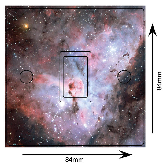 Carina Space Nebula Light Switch Sticker Cover Vinyl Skin Wall Decal Decor