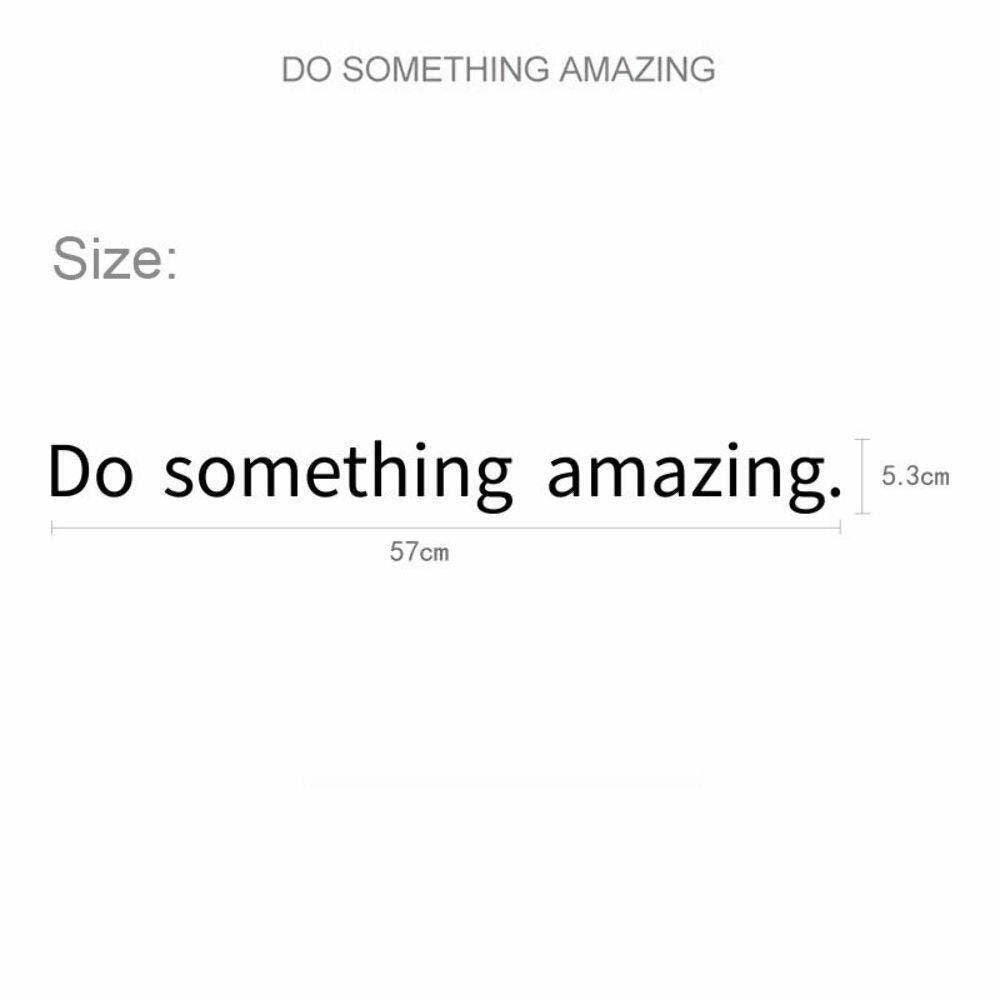 Do Something Amazing Wall Art Quote Stickers Vinyl Decal Bedroom Bathroom Home