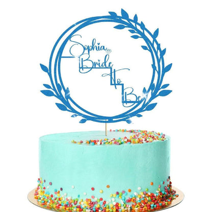 Personalized Glitter Bride-to-be Cake Topper For Wedding Party Decoration