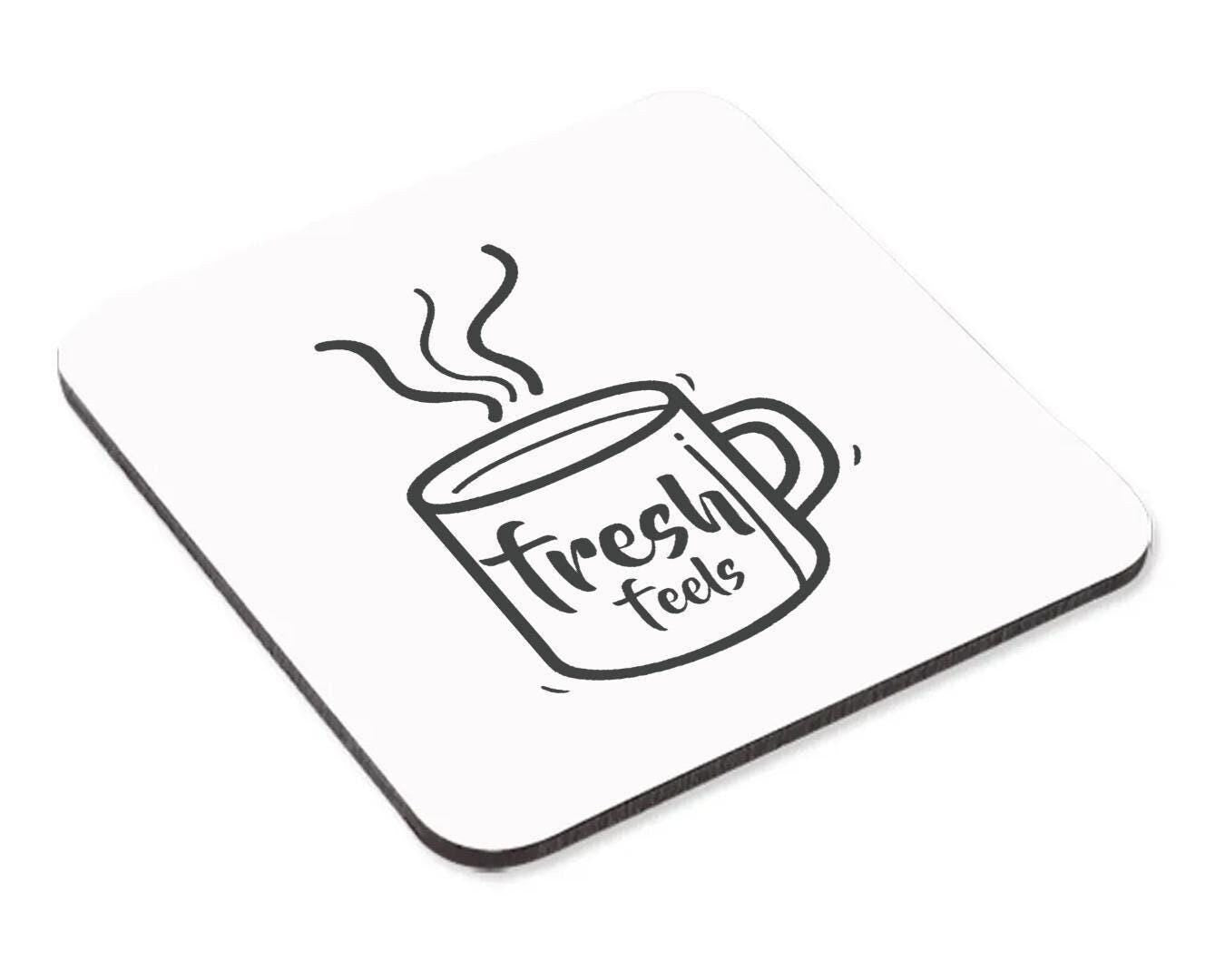 Fresh Feels Mug & Coaster Set Friend Birthday Christmas Coffee Coworker Tea Gift