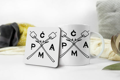 Camp Mug & Coaster Set: Adventure Camping Gift